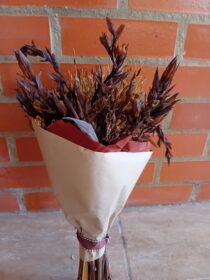 Ramo de flores castanho Agapanto