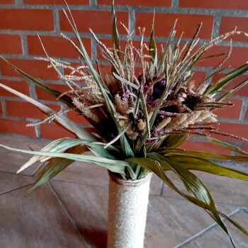 Ramo de flores secas zinia